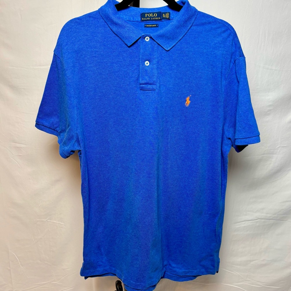 Polo by Ralph Lauren Men's Blue Polo Shirt